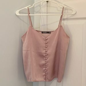 Bershka Dusty Pink Cami with Buttons